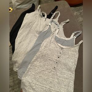 Lot of 5 maternity nursing tanks